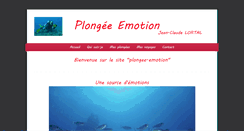 Desktop Screenshot of plongee-emotion.com