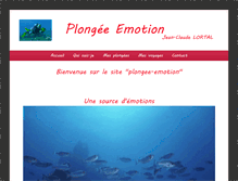 Tablet Screenshot of plongee-emotion.com